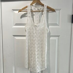 Roxy White Crochet Top